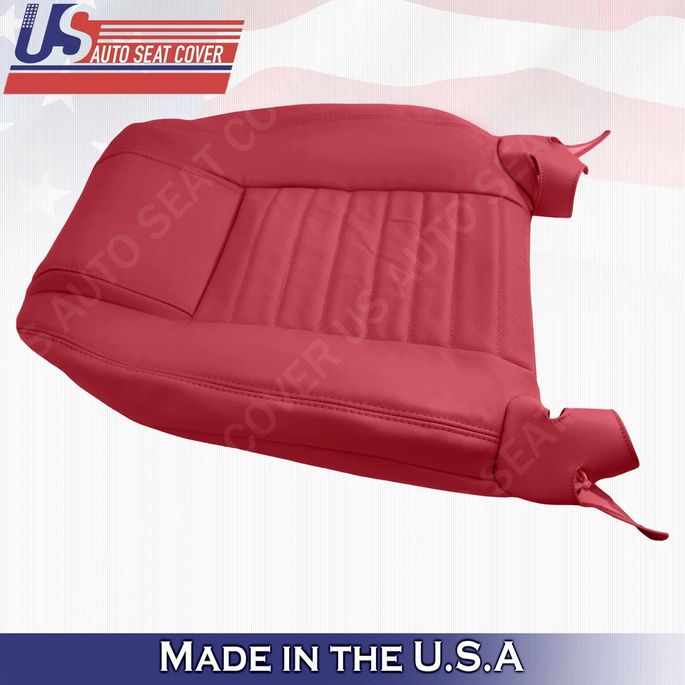 2005 2006 2007 2008 2009 se adapta a Ford Mustang parte inferior del conductor y superior cubierta de cuero rojo Foto 3 de 4