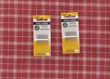 2 Packages John James Quilting Needles - Size 9 ( 20 needles per package )