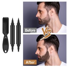 Men's Beard Filling Pen Waterproof Beard Hair Moustache Pencil Filler Brush Kit