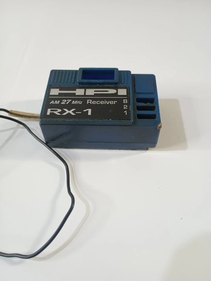 Receptor HPI Racing RX-1 AM 27MHz Azul Sin Cristal, Control Remoto RC Material Usado. Foto 4 de 4