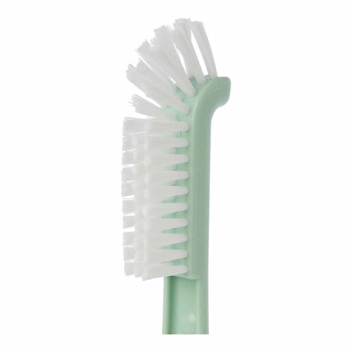 Baby Bottle Brush Set Nylon Bristles 2-in-1 Curve Head Washing Up Baby Bottle - Picture 6 of 9