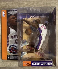 NBA Series 1 Vince Carter McFarlane Figure White Jersey Raptors Rare Tri Logo