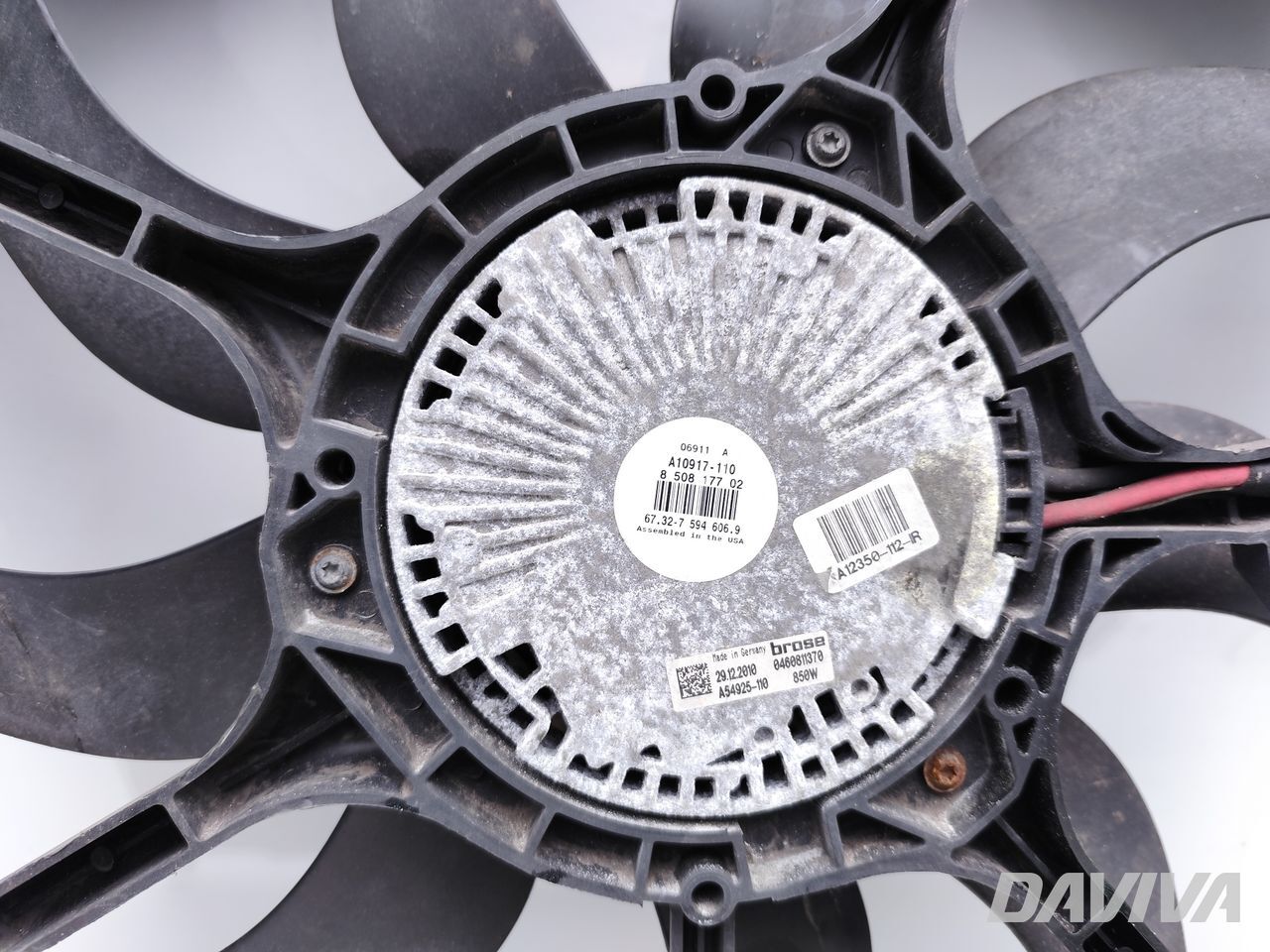 BMW X5 Radiator Cooling Fan Panel 40d xDrive Diesel 225kW (306 HP 