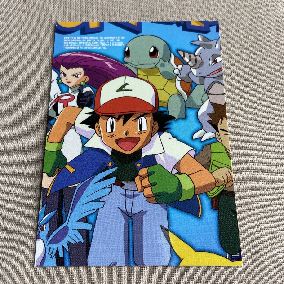 1999 Topps Pokemon Series 1 TV Cards (7 Set) Lot Puzzle Piece