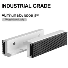 Pair 5" 125mm Universal Vise Jaws with Strong Magnetic Soft Vice Pads Cover NEW