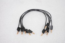 PAMONA 1081-8-0 BANANA PLUG, BANANA TO BANANA, PATCH CORD, 8" LONG (LOT OF 5)