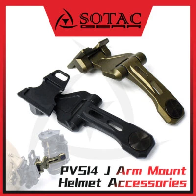 SOTAC GEAR Night Vision J Arm For PVS14 Tactical Dovetail Helmet Mount Articulating SOTAC