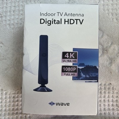 WAVEMAX Indoor TV Antenna  Digital HDTV  4K Ultra HD & 1080P Full HD SEALED