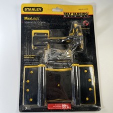 Stanley Self Closing Gate Kit Black Max Latch S824-342/CD1309 NEW