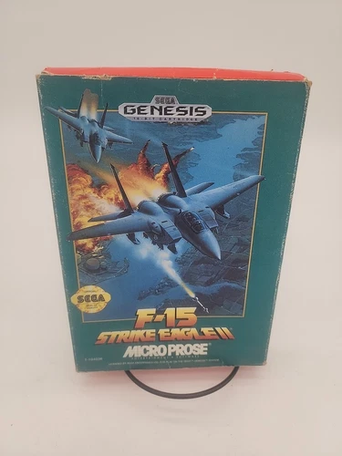 F-15 Strike Eagle II (Sega Genesis, 1993) Tested No Manual 