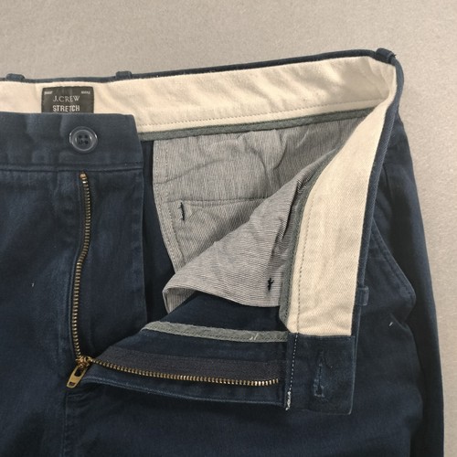 Pantalone chino uomo J Crew 770 dritto elasticizzato piatto davanti blu taglia effettiva 33x31 - Foto 3 di 7