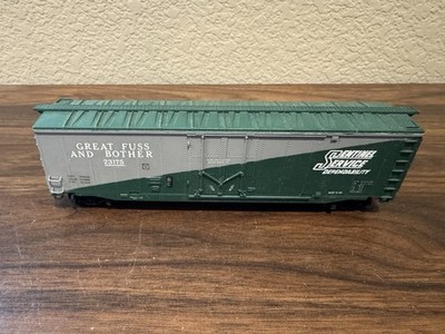 HO Scale Great Fuss & Bother 50  Plug Door Box Car w/MWs & KDs - Custom