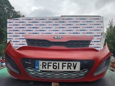 KIA RIO HATCHBACK 5DR ECODYNAMICS MK3 UB 2012 SIGNAL RED FRONT BUMPER MARKS
