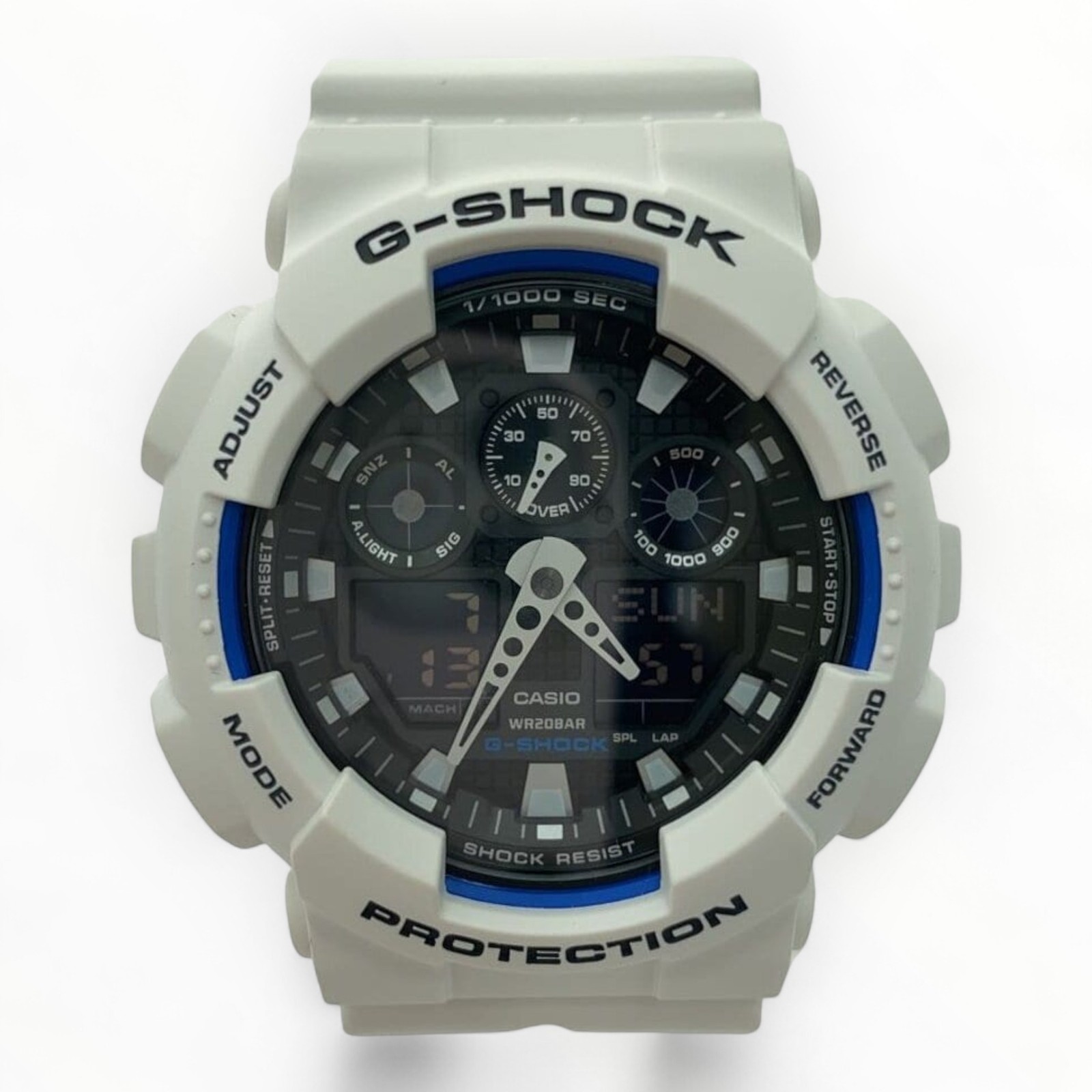 CASIO Ana-Digi Quartz Watch for Men in White - 1.77