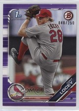 2019 Bowman Draft Purple 48/250 Tony Locey #BD-70 fm0