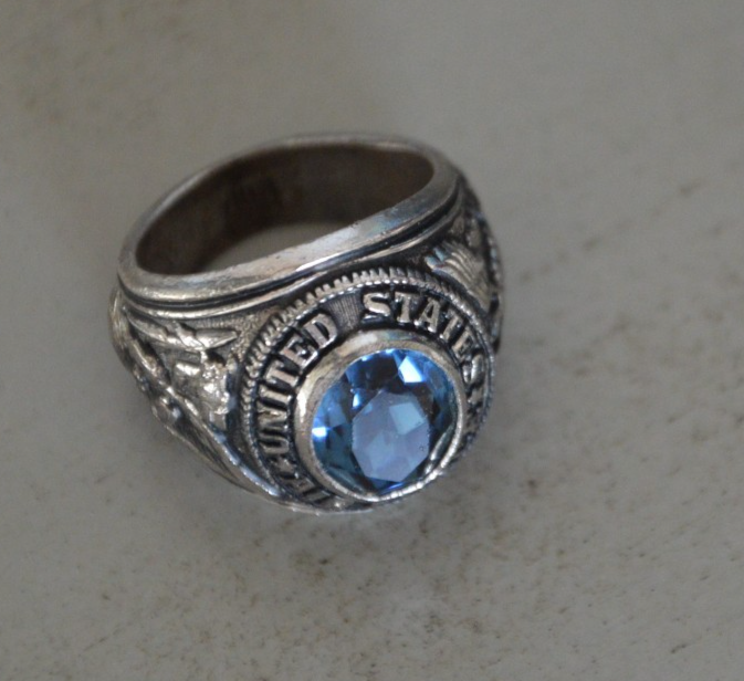 USED 23号：USAF ミリタリーリング STERLING シルバー ブルー 全国通販】VINTAGE(ヴィンテージ) US AIR FORCE