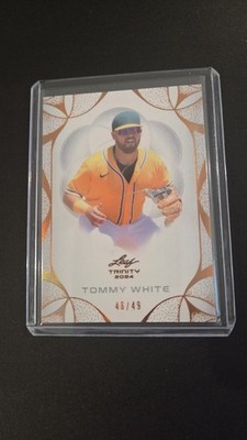 Tommy White 2024 Leaf Trinity Baseball Bronze /49 #183 A's