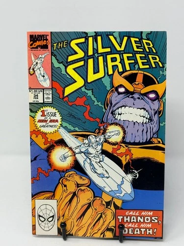 The Silver Surfer #34 Marvel Thanos Ron Lim 1990