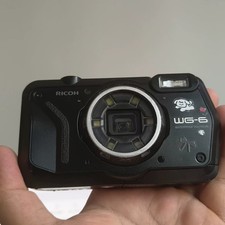 RICOH WG-6 20MP Waterproof Digital Compact Camera w/ Charger and SD card