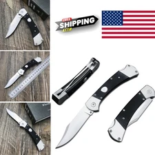 Lightweight Folding Knife with 440C Steel Blade Backlock Design G10 Handle