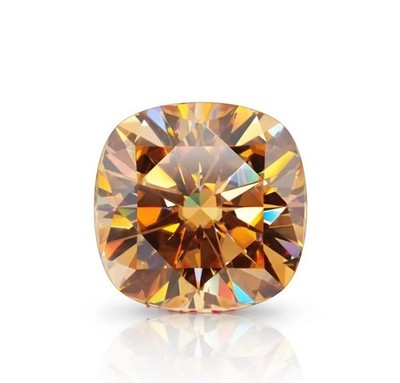 5 CT Fancy Champagne Color, Cushion Cut VVS1 Diamond Premium Quality gemstone