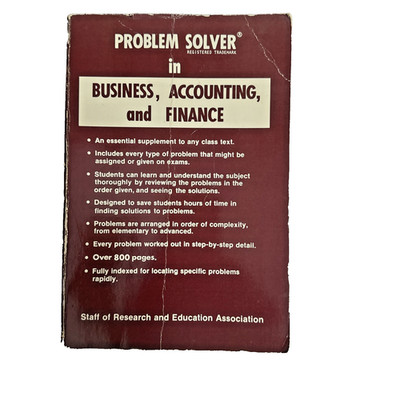 Business, Accounting & Finance Problem Solver