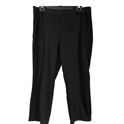 Quince Trouser Pants Women XL Black Stretchy Capsule Wardrobe Classic Minimalist