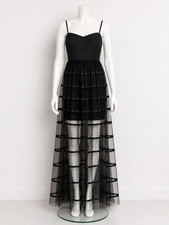 Vera Wang (black label) tulle and ribbon gown, US size 4, UK 8, EU 36