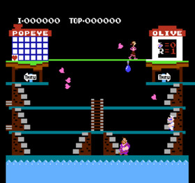 Popeye pre-owned Nintendo Famicom NES Tested