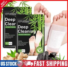 50Pcs Foot Detox Patches Pads Toxins Deep Cleansing Herbal Organic Slimming Pad