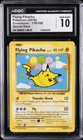 2016 POKEMON EVOLUTIONS SECRET RARE #110/108 FLYING PIKACHU CGC 10 GEM MINT