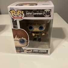 New Funko Pop! Vinyl: John Lennon #246 with pop protector Pop Rocks Exclusive