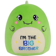 Big Brother Dinosaur Stuffed Animals: 9-Inch Cute Green Dinosaur Plush Toys, ...