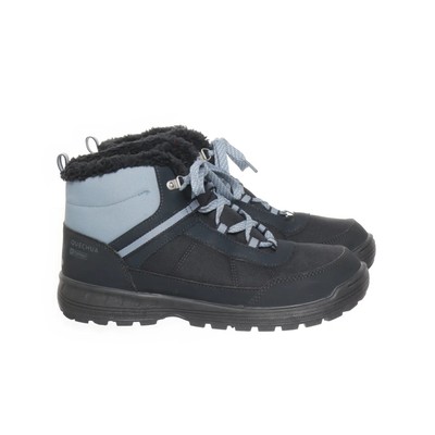 Quechua, Wanderstiefel, Größe: 38, SH100 WARM LACE GREY/BLUE, Schwarz #h2Y