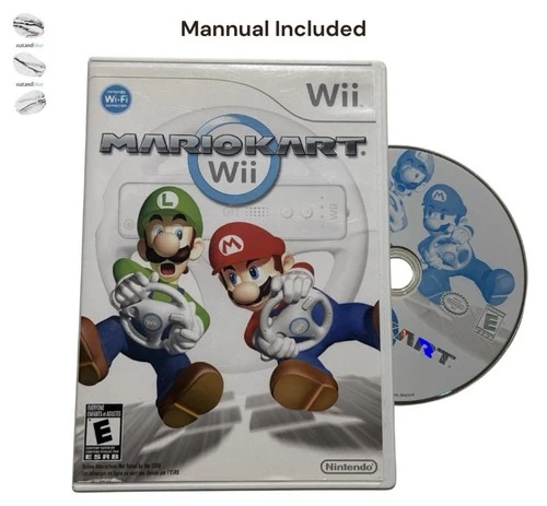 Mario Kart Nintendo Wii Complete CIB W/ Manual Check Disc, Tested,  Made In USA