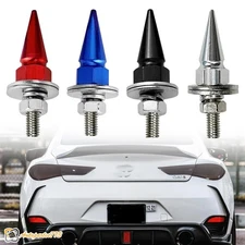 4 PACK Spike Billet Aluminum Motorcycle License Plate Frame Tag Bolts Screws