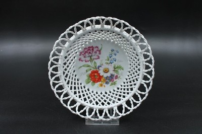 JRJS CLUJ Durchbruch Schale Blumen Porzellan Vintage Ø 18,5 cm