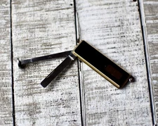 Vintage Black Lacquer Pipe Tamper Im Corona  Collectible Japan Pipe Cleaner