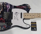 BRUCE DICKINSON SIGNED THE NUMBER OF THE BEAST GUITAR IRON MAIDEN JSA COA — photo 2