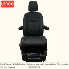 Ford Transit V363 MK8 Custom Beifahrersitz Sitz 2x Armlehne Sitzkonsole Capitol
