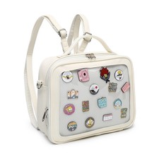 Ita Bag Backpack Crossbody Bag Kawaii Pin Display Bag Denim PU Messenger Shou...