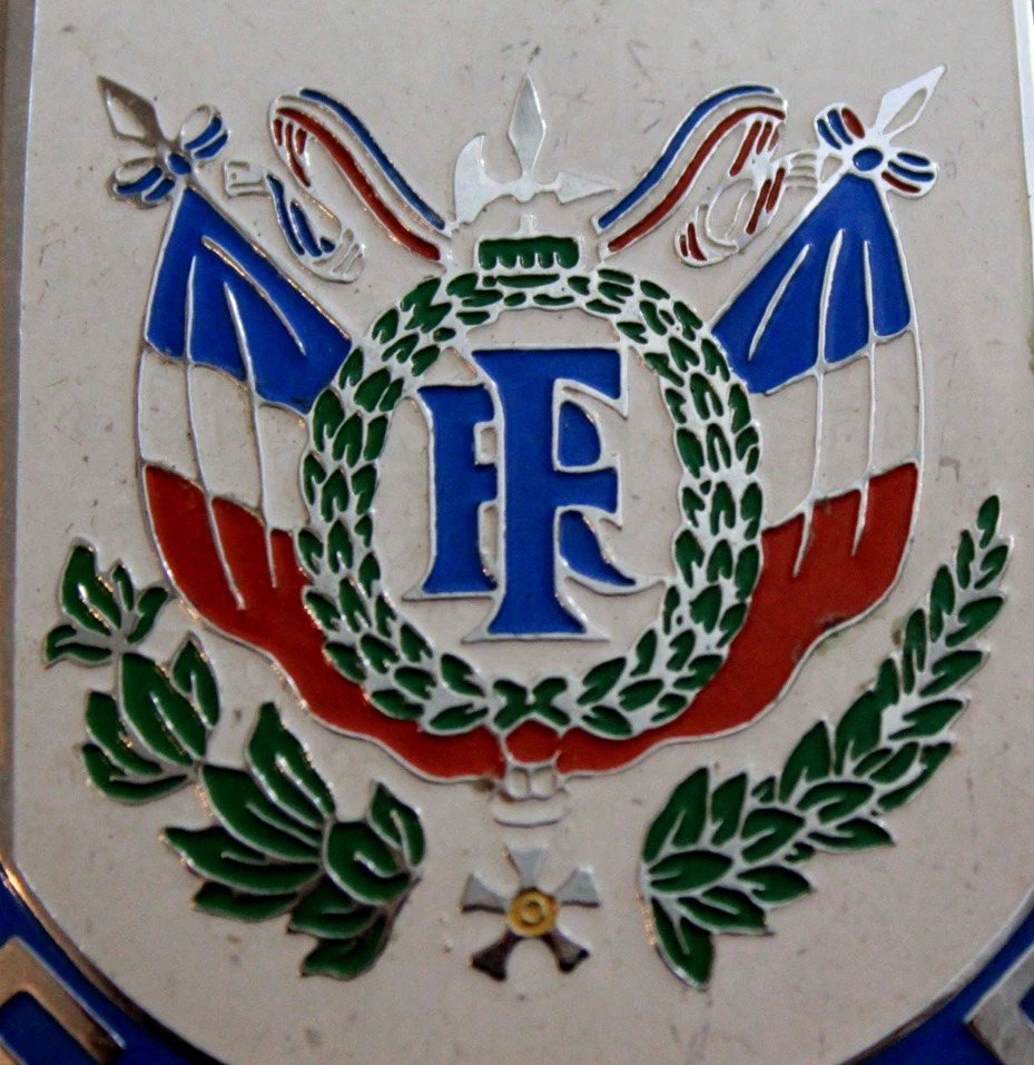 Insignia de rejilla cromada vintage Francia parachoques emblema Renault Peugot Foto 4 de 4