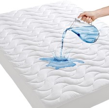 King Mattress Protector 100 Waterproof with Dual-Layers Protection Noiseless