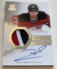 2016-17 Pavel Zacha UD The Cup 3clr Auto Rookie Patch Rc #103 Bruins 98/249