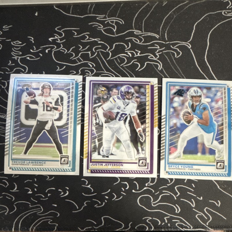 Panini 2023 NFL 3-Card Lot Donruss Optic Lawrence Jefferson Young #146 #164