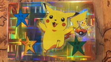 Pikachu Holo Pokemon Vending 1998 Bandai Sticker -p124