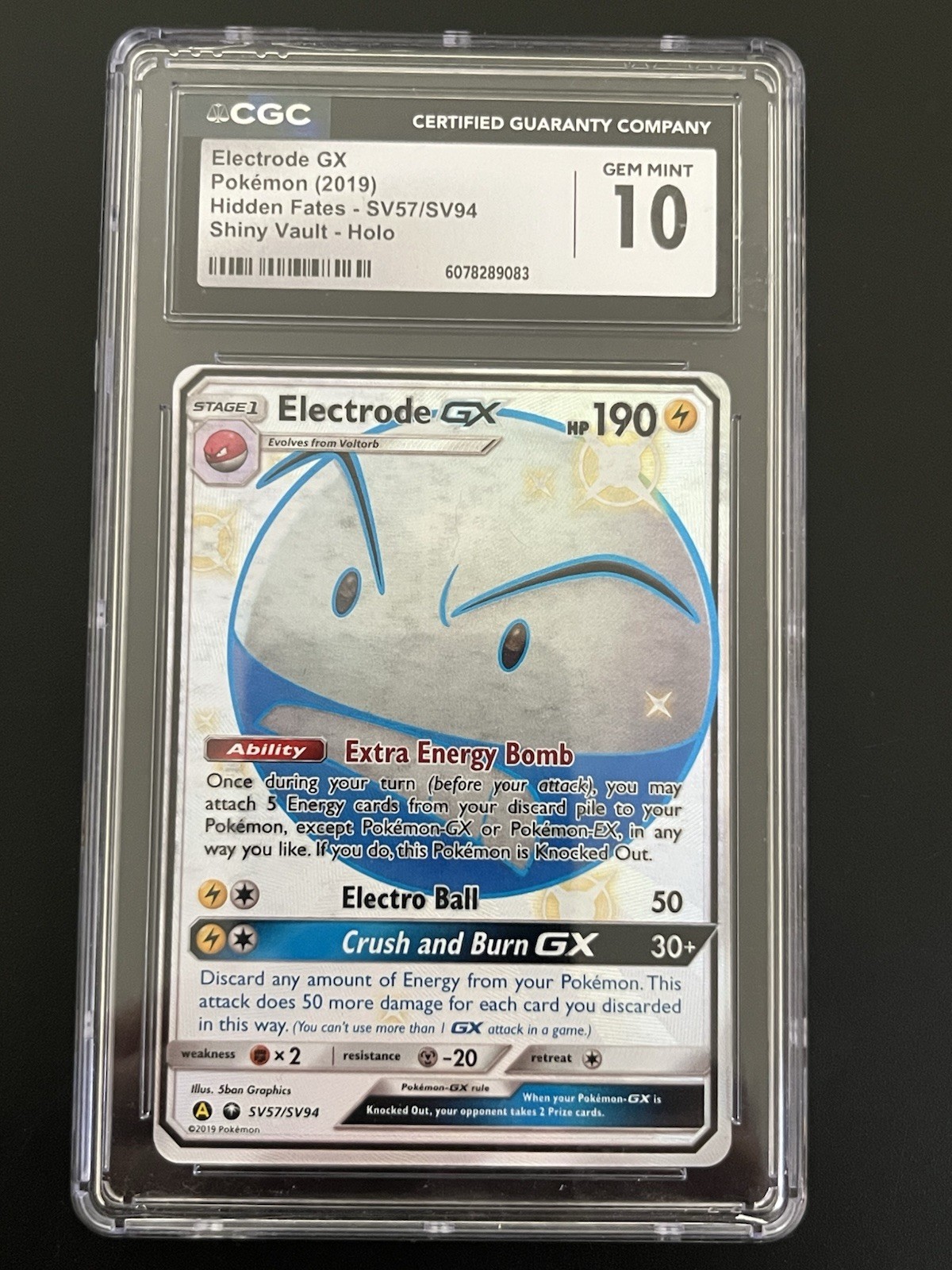 Electrode GX SV57/SV94 Hidden Fates: Shiny Vault Holo