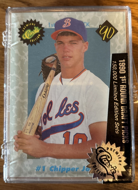 1990 CLASSIC DRAFT PICKS SEALED BASEBALL MLB CARD CHIPPER JONES no. 042767