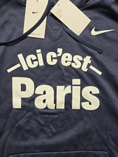 NWT Nike PSG Paris Saint-Germain Therma-Fit Blue Soccer Hoodie Men's Medium