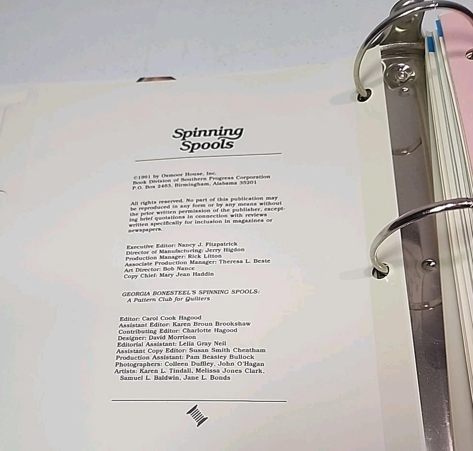 Spinning Spools Georgia Bonesteel's Pattern Club for QUILTERS  1991 - Image 3 of 4